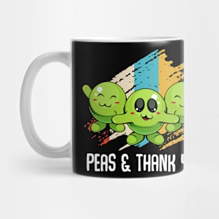 Peas - Peas & Thank You - Cute Vegan Pun Mug